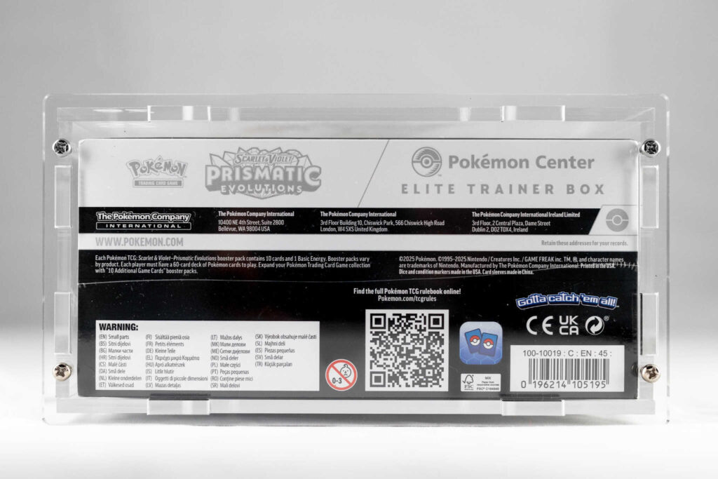 Acrylic Display Case for Pokémon Elite Trainer Box – 3/16" (≈5 mm) Protective ETB Case with Full Assembly Kit — image 11