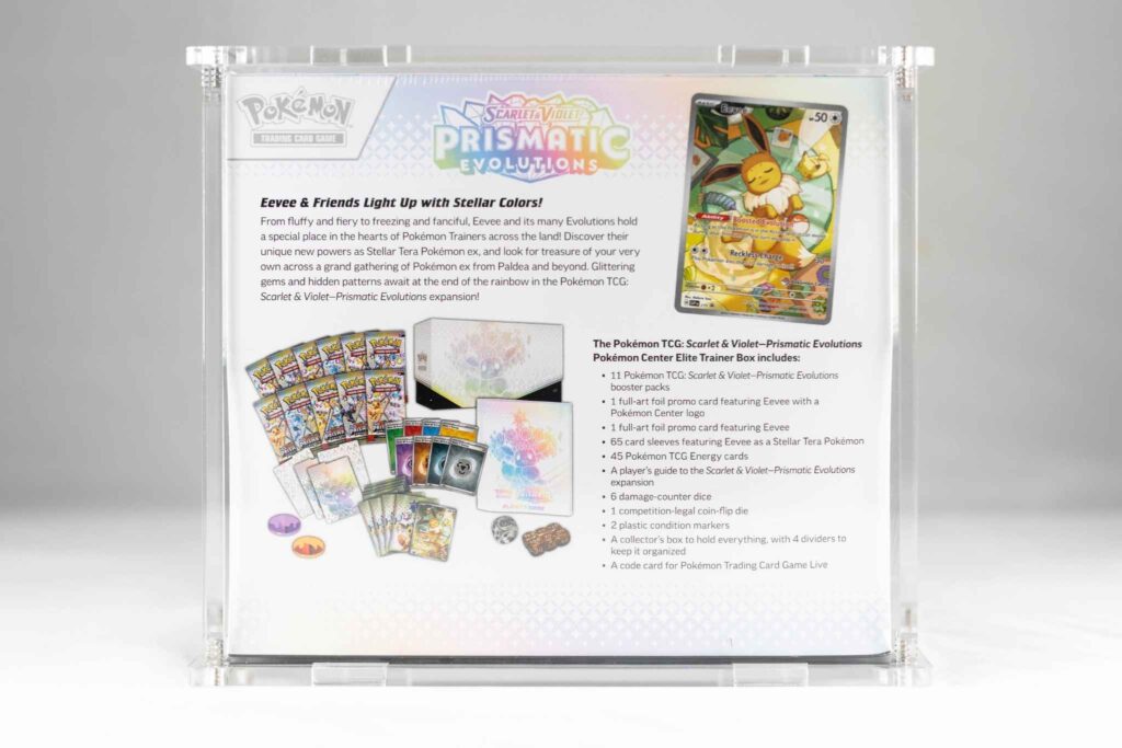 Acrylic Display Case for Pokémon Elite Trainer Box – 3/16" (≈5 mm) Protective ETB Case with Full Assembly Kit — image 10